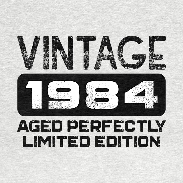 Birthday Gift Vintage 1984 Aged Perfectly by colorsplash